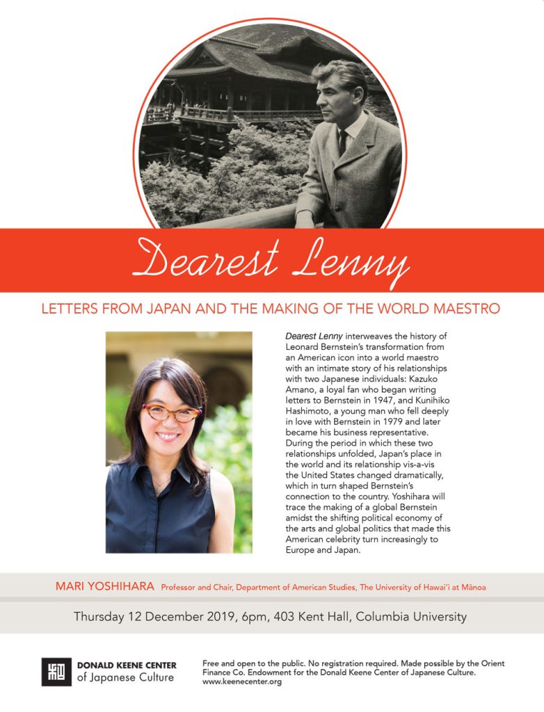Dearest Lenny: Letters from Japan and the Making of the World Maestro