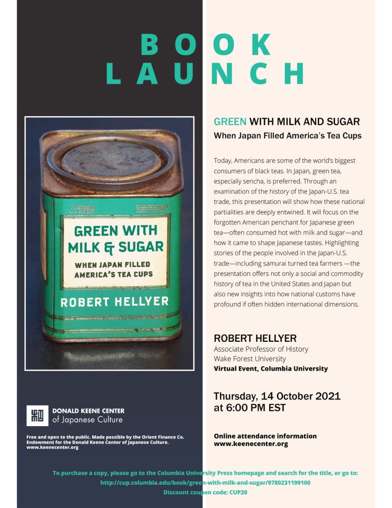 BOOK LAUNCH: Green With Milk and Sugar: When Japan Filled America’s Tea Cups