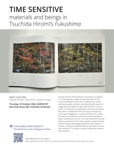 TIME SENSITIVE: materials and beings in Tsuchida Hiromi’s “Fukushima” image